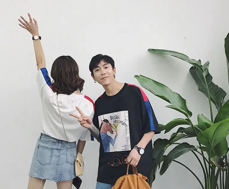 New Collection Spring Sports T-shirt For Couples Fashionable Harajuku Ulzzang Japanese Style T-shirt Summer Vintage Soft T-shirt8