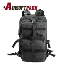 Asalto militar Molle Mochila Sling Bolso Negro Mochila Táctica Bolsa de Viaje Deportes Al Aire Libre de Los Hombres