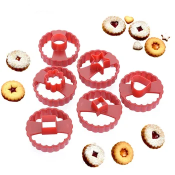 

6pc/set Multifunctional Cookie Cutter Cake Decorating For Fondant Sugar Craft Cutters Tool Linzer Biscuit Chocolate Baking Mold