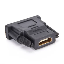 1* DVI 24+ 1 мужчина к HDMI Женский адаптер DVI 24+ 1 мужчин и женщин HDMI конвертер позолоченный адаптер 1080 P для HDTV ЖК-дисплей DVI-D