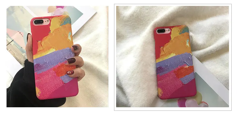 Graffiti Pink Hard Phone Case For iPhone 6 7 8 Plus Cover Case For iPhone X XS 7Plus 8Plus 6 s Plus Cases Fundas Coque Capinha   (12)