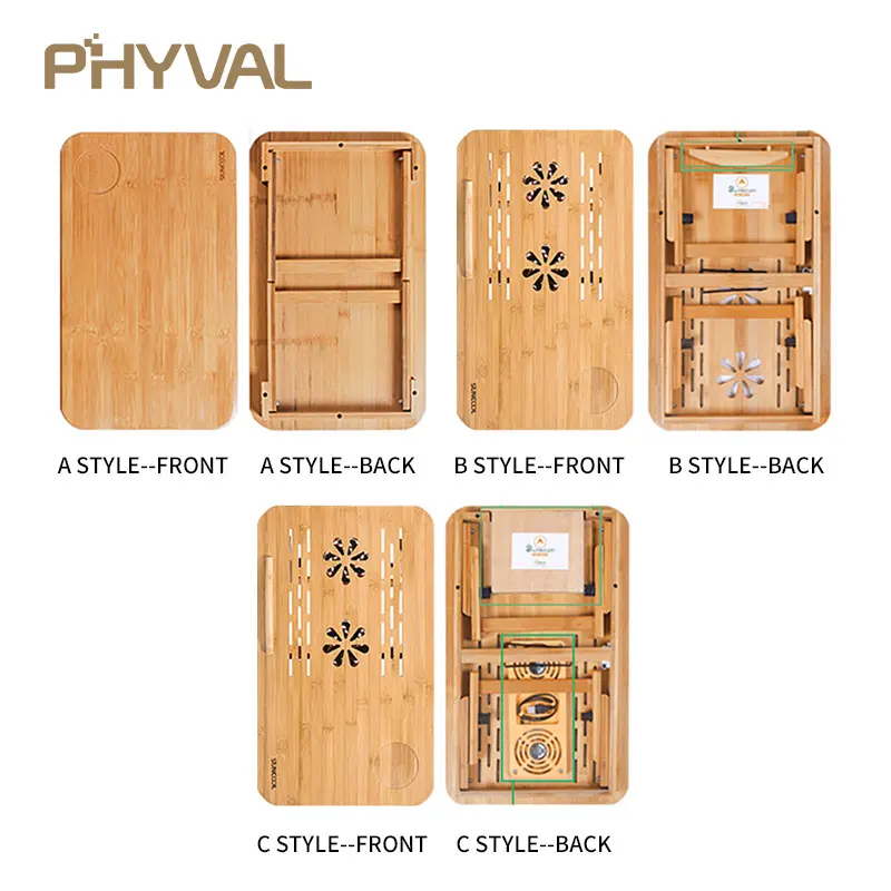 Portable Folding Bamboo Laptop Table Sofa Bed Office Laptop Stand Desk With Fan Bed Table For Computer Notebook Books Portable Folding Bamboo Laptop Table Sofa Bed Office Laptop Stand Desk With Fan Bed Table For Computer Notebook Books