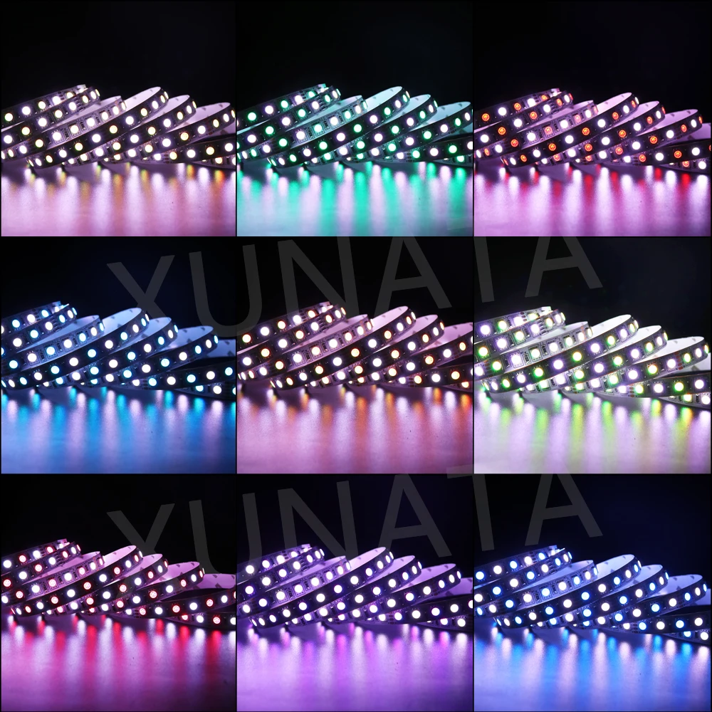 5 м 12 В SMD5050 60 светодиодный s/m светодиодная лента гибкий светодиодный водонепроницаемый белый теплый белый RGB RGBWW RGBW светодиодный Светодиодная лента световой ленты