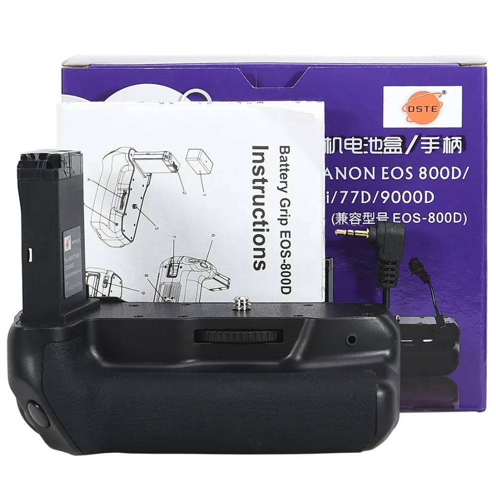  DSTE Profeesional Multi Power Battery grip pack holder for Canon EOS 800D/ T7i/77D/Kiss X9i/9000D D