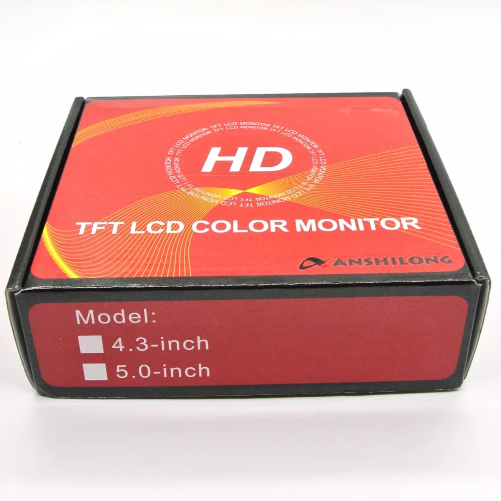 ANSHILONG 5 &quotTFT LCD HD автомобильный монитор с разрешением 800x480 2 канальный видеовход