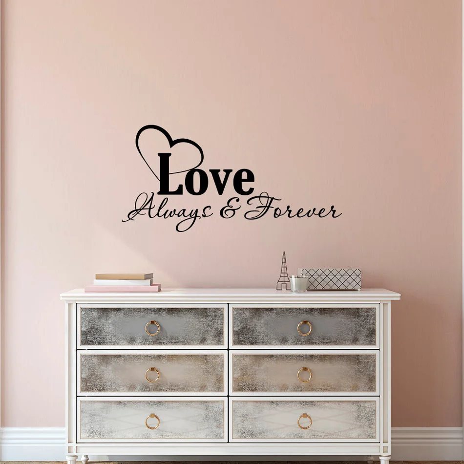 Love-Always-And-Forever-Family-Quote-Home-Decor-Vinyl-Lettering-Wall-Sticekr-For-Living-Room-Bedroom