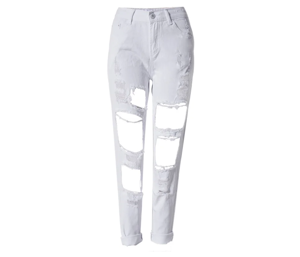 2017, quick sell through, ebay, hot, burst, Russian women, holes, cowboy, loose, straight nine pants, selling, supply (8)