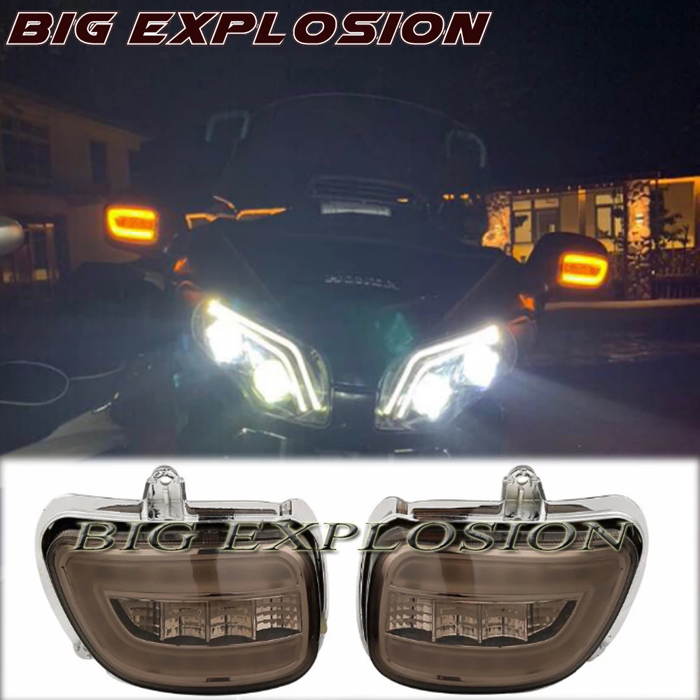 

LED on turn signals for Honda Goldwing GL1800 GL 18002001-2017 F6B 13-17 2013, 2014, 2015, 2016