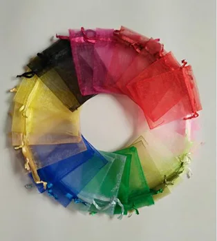 

100pcs/lot Organza bag 7x9 cm ,Wedding Pouches Jewelry Packaging bags , Party Candy Gift Bag, Birthday Wedding Party Gift Bags