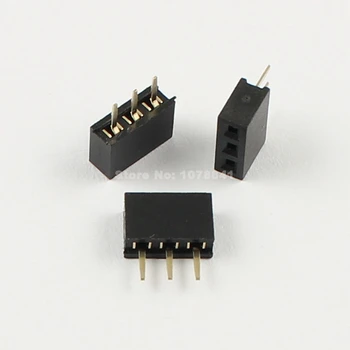

100Pcs Per Lot 2mm 2.0mm Pitch 1x3 Pin 3 Pin Single Row Straight Female Header Strip