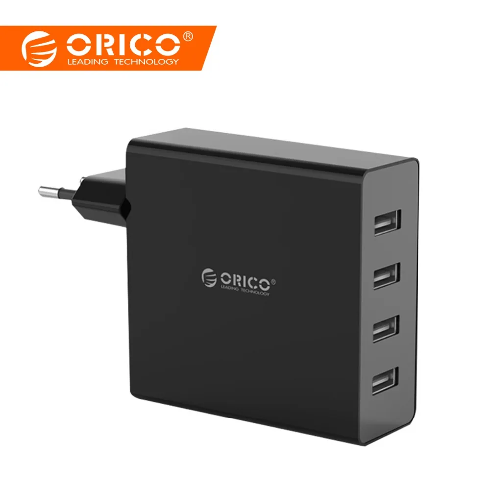 

ORICO 4-Ports 5V2.4A USB Charger for iPhone X 8 7 iPad Air Fast Wall Charger EU Adapter for Samsung Xiaomi Mobile Phone Charger