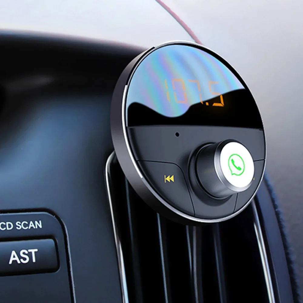 AOSHIKE Wireless Receiver Bluetooth FM Transmitter Modulator Car Kit FM Radio 12V 24V Car Charger Music Player Digital Display AOSHIKE Wireless Receiver Bluetooth FM Transmitter Modulator Car Kit FM Radio 12V 24V Car Charger Music Player Digital Display