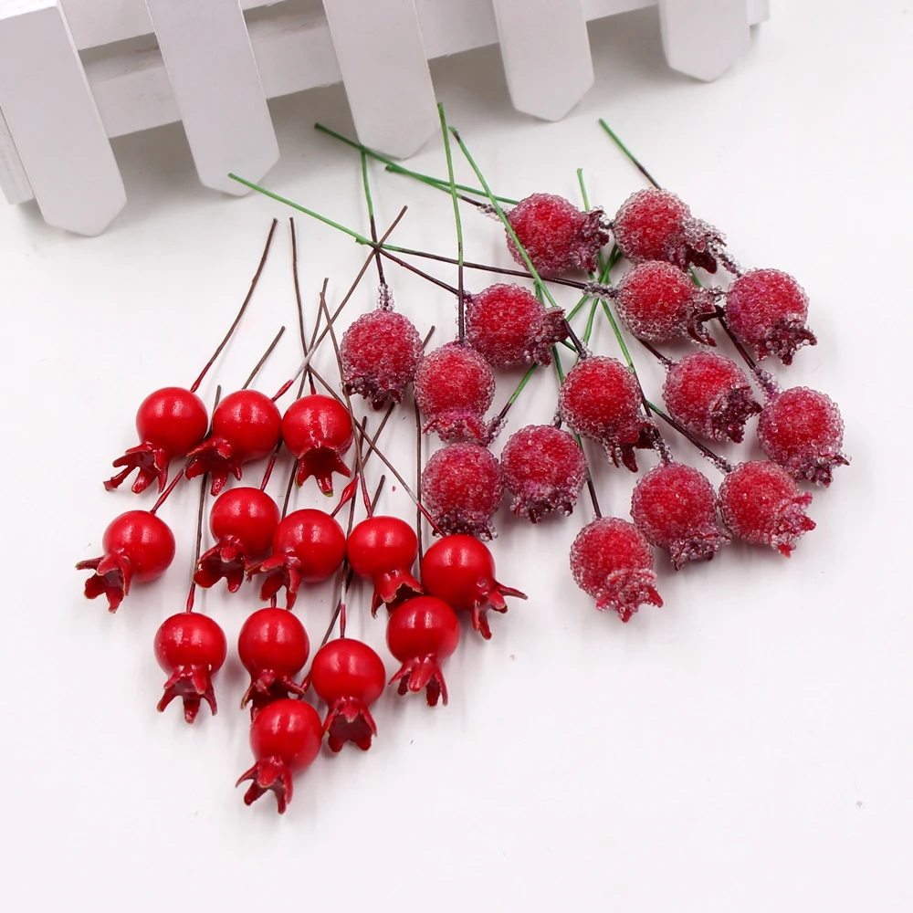 10pcs Mini Plastic Little Pomegranate Artificial Flowers For Wedding Decoration DIY Wreath Gift Scrapbooking Craft Flowers 10pcs Mini Plastic Little Pomegranate Artificial Flowers For Wedding Decoration DIY Wreath Gift Scrapbooking Craft Flowers