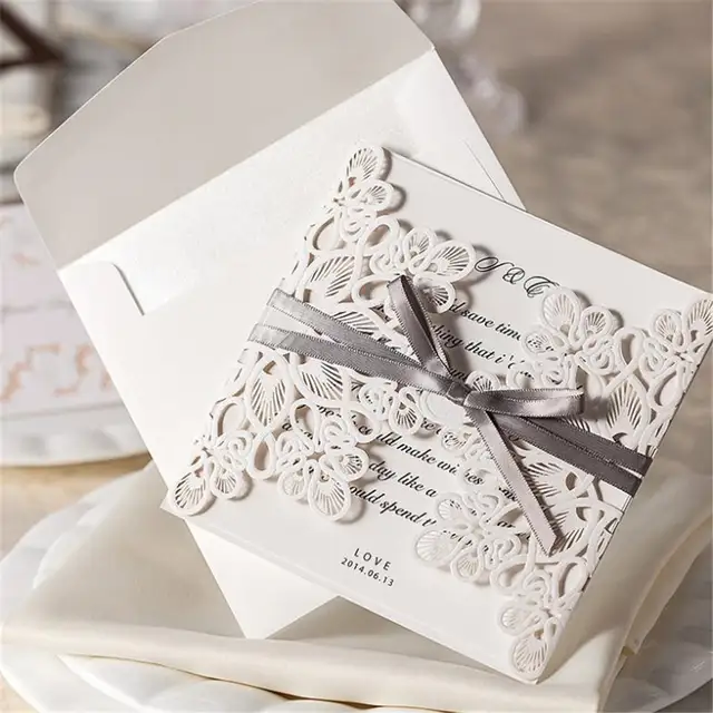 online shop 20pcs lot wedding invitation card laser cut wedding