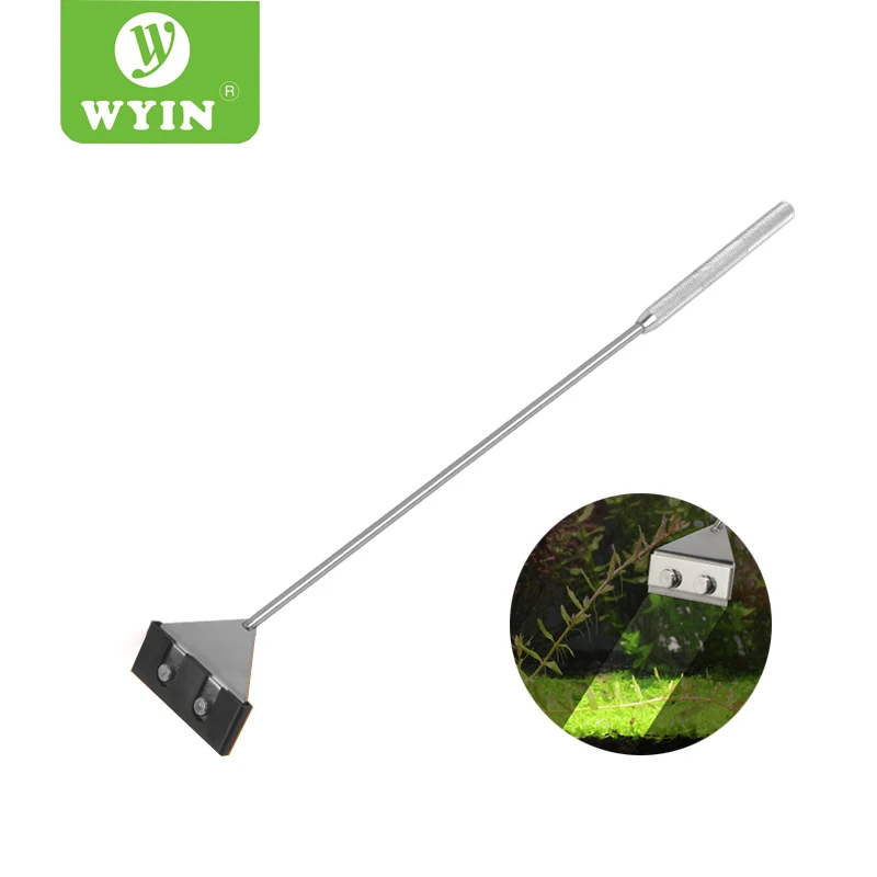 

WYIN Stainless Steel Aquarium Fish Tank Algae Scraper Blade Aquatic Water Live Plant Grass Cleaning Multi-Tool Cleaner Kit Set