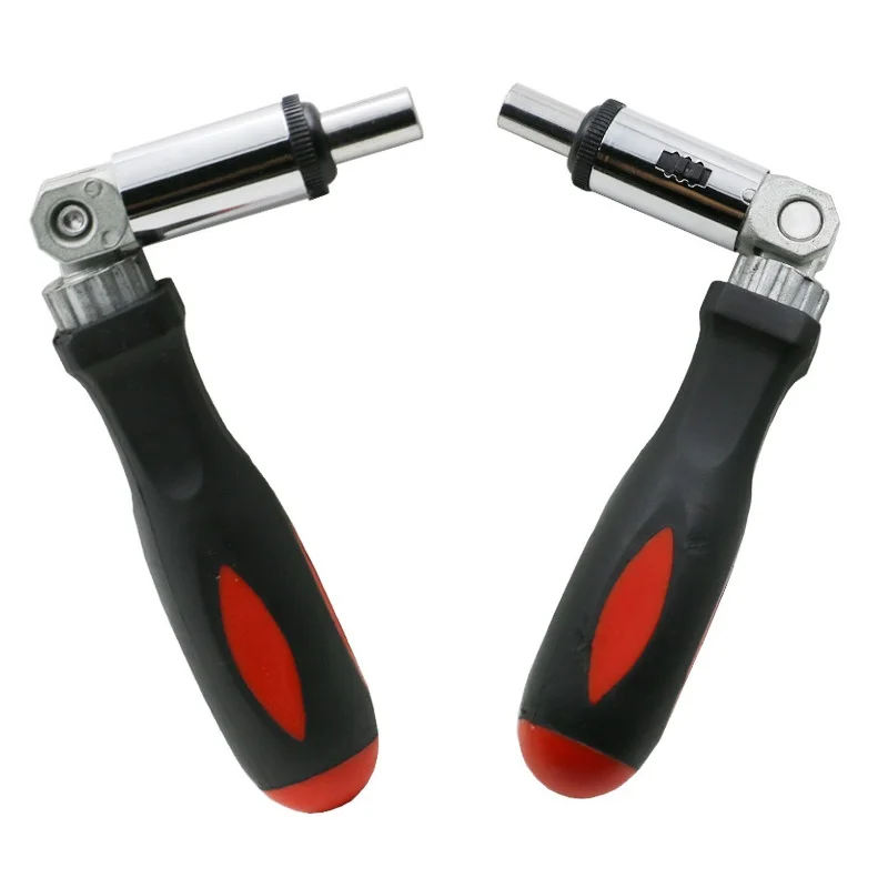 

Ratchet Screwdriver 180 Degree T-type Foldable Screwdriver Set 1/4 Hex Interface Lock Appliance Hand Screwdriver Repair Tools