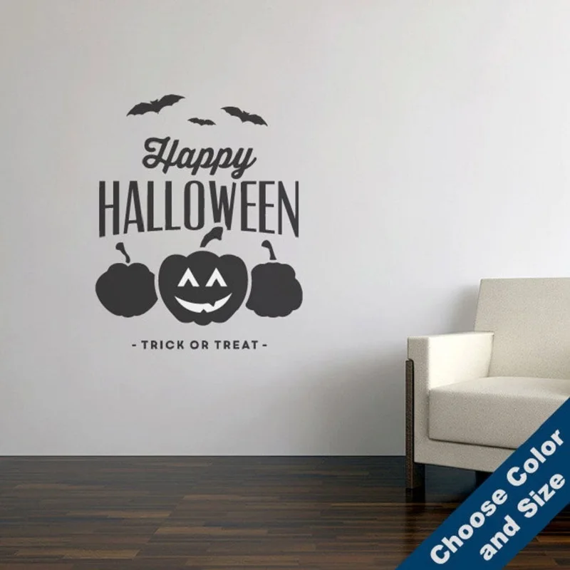 Sale Etiquetas De Pared Feliz Halloween Pegatinas De Vacaciones