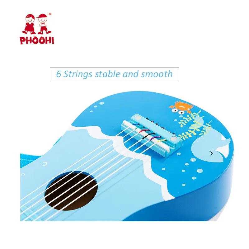 2018 New Style PHOOHI Acoustic Education Children Fairy 5 Scales Wooden Blue Sea Kids Guitar Toy for 3+ Children SAWT090-8 2018 New Style PHOOHI Acoustic Education Children Fairy 5 Scales Wooden Blue Sea Kids Guitar Toy for 3+ Children SAWT090-8
