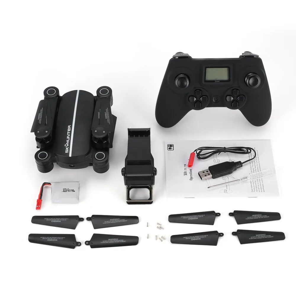 

X8TW 2.4G Selfie FPV Foldable RC Drone with Altitude Hold 0.3MP HD Wifi Camera Headless Mode 3D Flips One Key Return