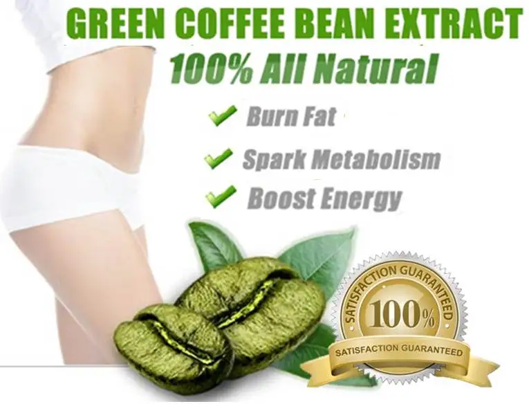 

2 Packs 100% Pure Nature Green Coffee Bean Extract 30Caps for weight loss