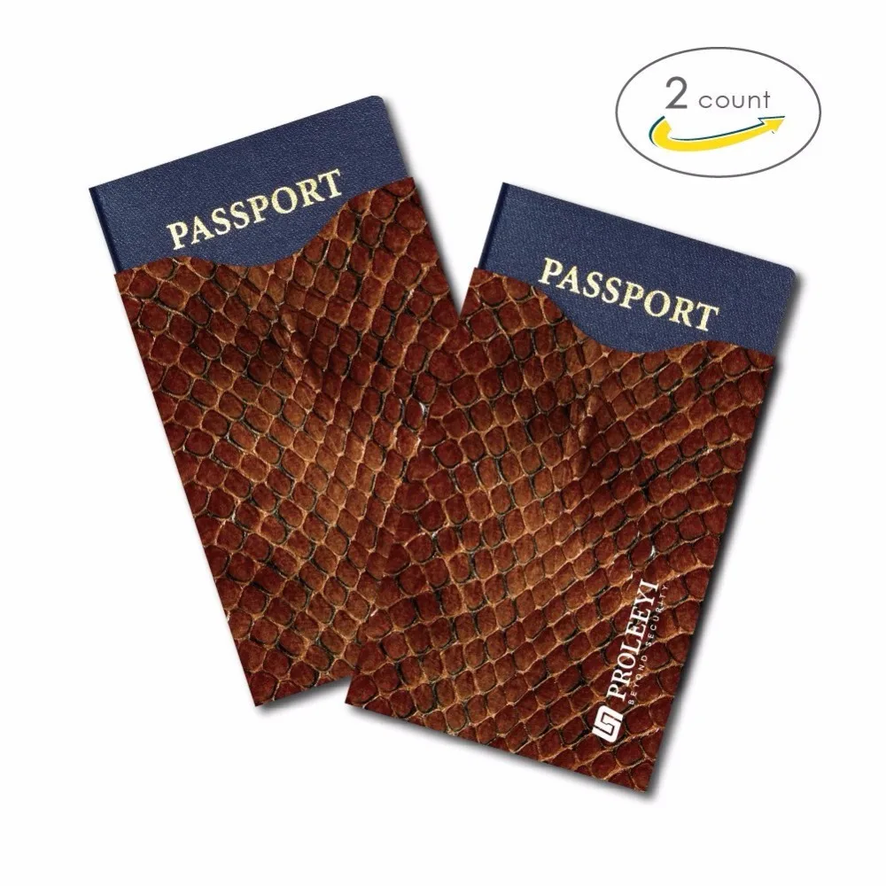 

Passport Protection Aluminum Wallet Card Holder Case 2 Pcs Anti Scan RFID Blocking Sleeves Secure Contactless Debit IC ID Card