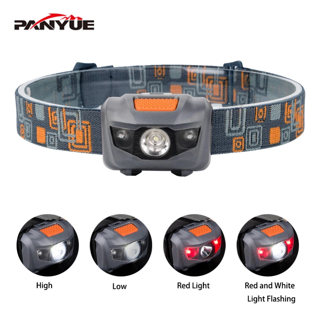 PANYUE Children Headlamp Strong Light LED Waterproof Sensor Headlights For School Outdoor Kids