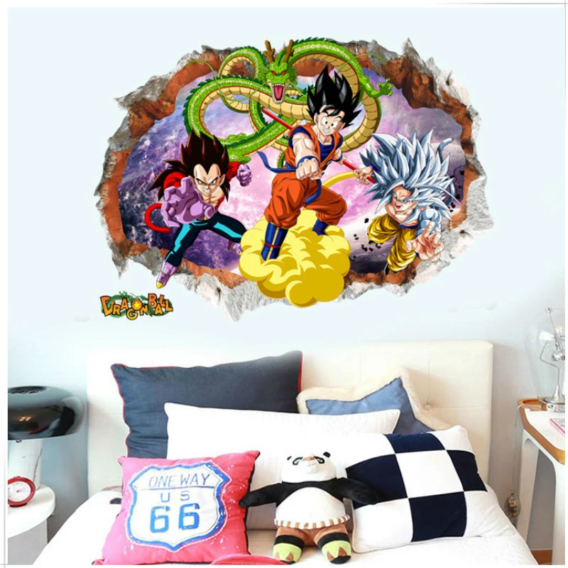 Высокое качество 50*70 см дракон Shenron мультфильм наклейка с персонажами большой