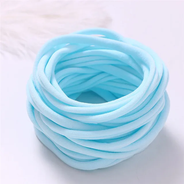 10pcs/lot Nylon Headband for Baby Girl DIY Hair Accessories Elastic Head Band Kids Children Fashion Headwear baby turban 25