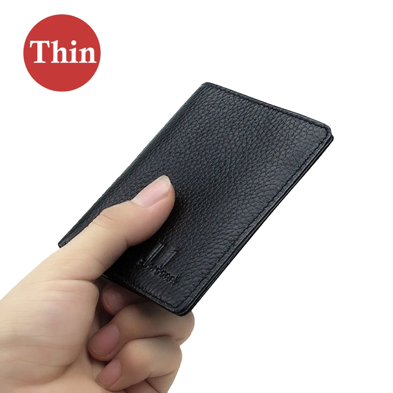 Genuine Leather Mini Small Wallets men Compact wallet Ultra thin wallet