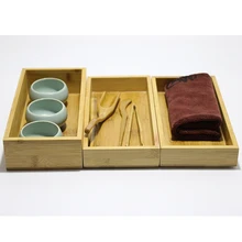 Чистый бамбуковый трехслойный ящик для хранения ювелирных изделий лоток бытовые товары конфеты печенье фрукты чай контейнер для закусок