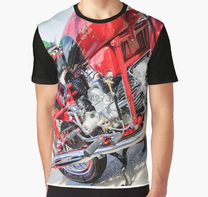 

All Over Print 3D Tshirt Men Funny T Shirt Vintage Moto Guzzi Graphic T Shirt