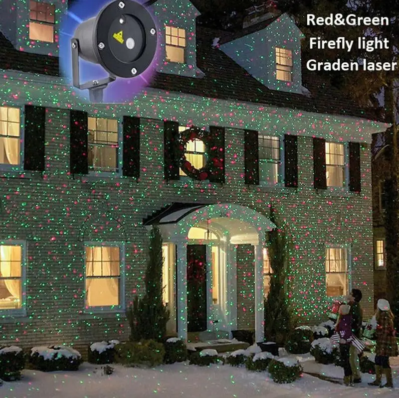 Laser Weihnachtsbeleuchtung Christbaumkugeln Weiß Kunststoff