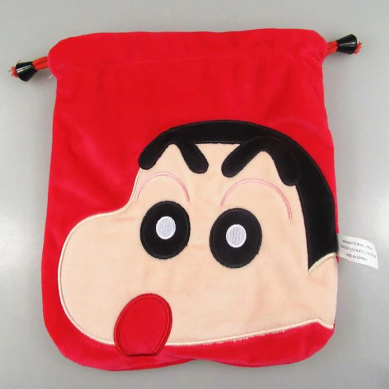 

1 Pc Kawaii Anime Crayon Shinchan Drawstring Bag Crayon Shin Chan Plush Coin Bag Plush Purse for Girls Gift