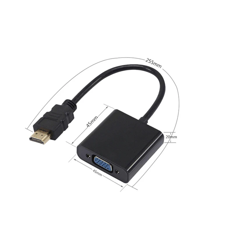 Адаптер конвертер с концентратором на VGA 1080 P цифровой и аналоговый аудио видео