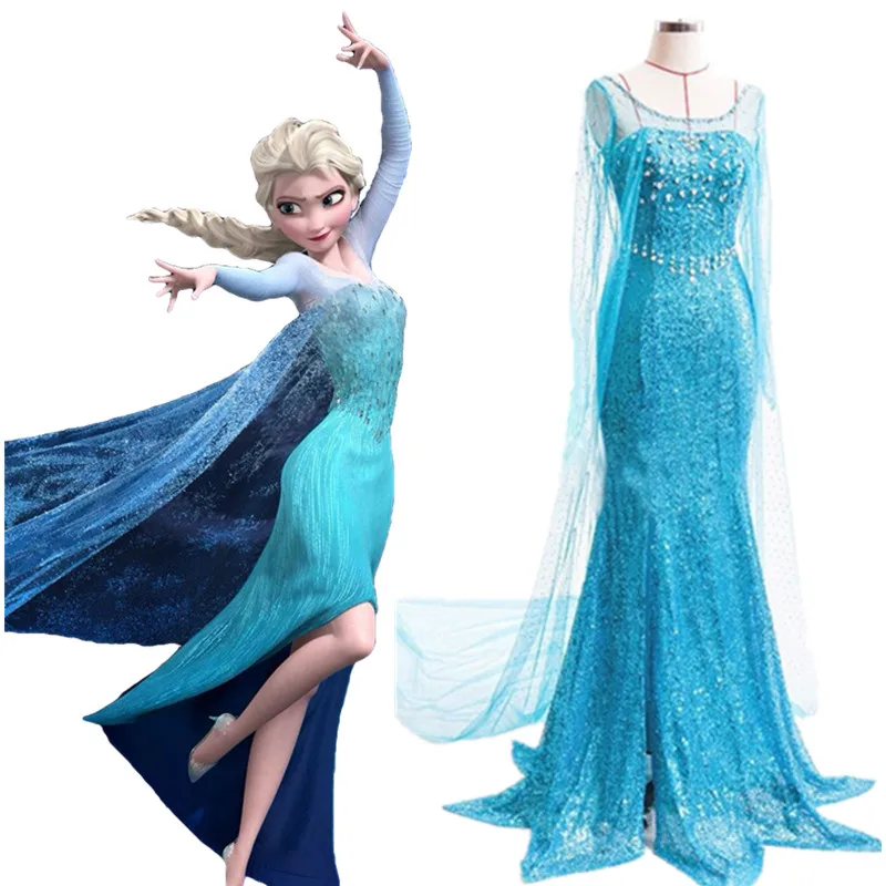 

Carnival Woman Christmas party cosplay elsa princess dress princess elsa costume adult princess elsa halloween women costume