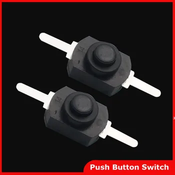 

EClyxun 50pcs DC 30V 1A Black On Off Mini Push Button Switch for Electric Torch