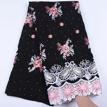 

African Dry Lace Fabric 2019 High Quality Lace Swiss Voile Lace In Switzerland Cotton African Lace For Women Dresses A1673
