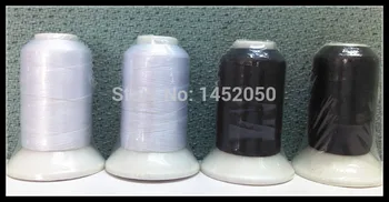 

Computer Machine Embroidery Thread Filament 100% Trilobal Polyester 500m*4 Mini Spools,120d/2,High Tenacity ,Low Shrinkage,Light