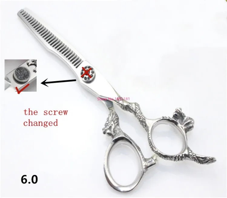 Professional 6inch Ninainc Thinning Hair Scissors Barber Shop