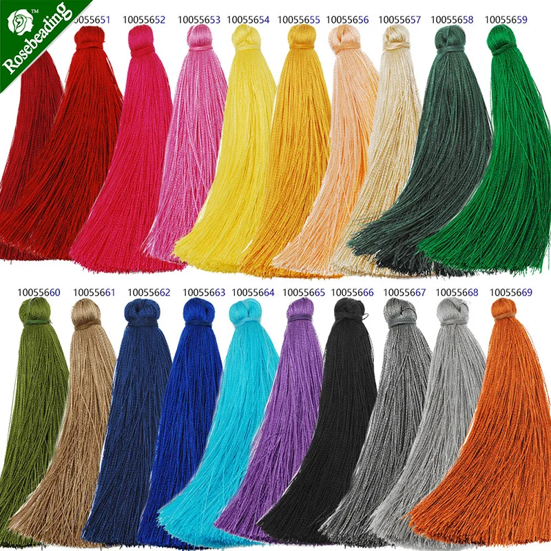 20pcsmalatasselsluxsilkytasseltasselsforjewelrymakingpantone