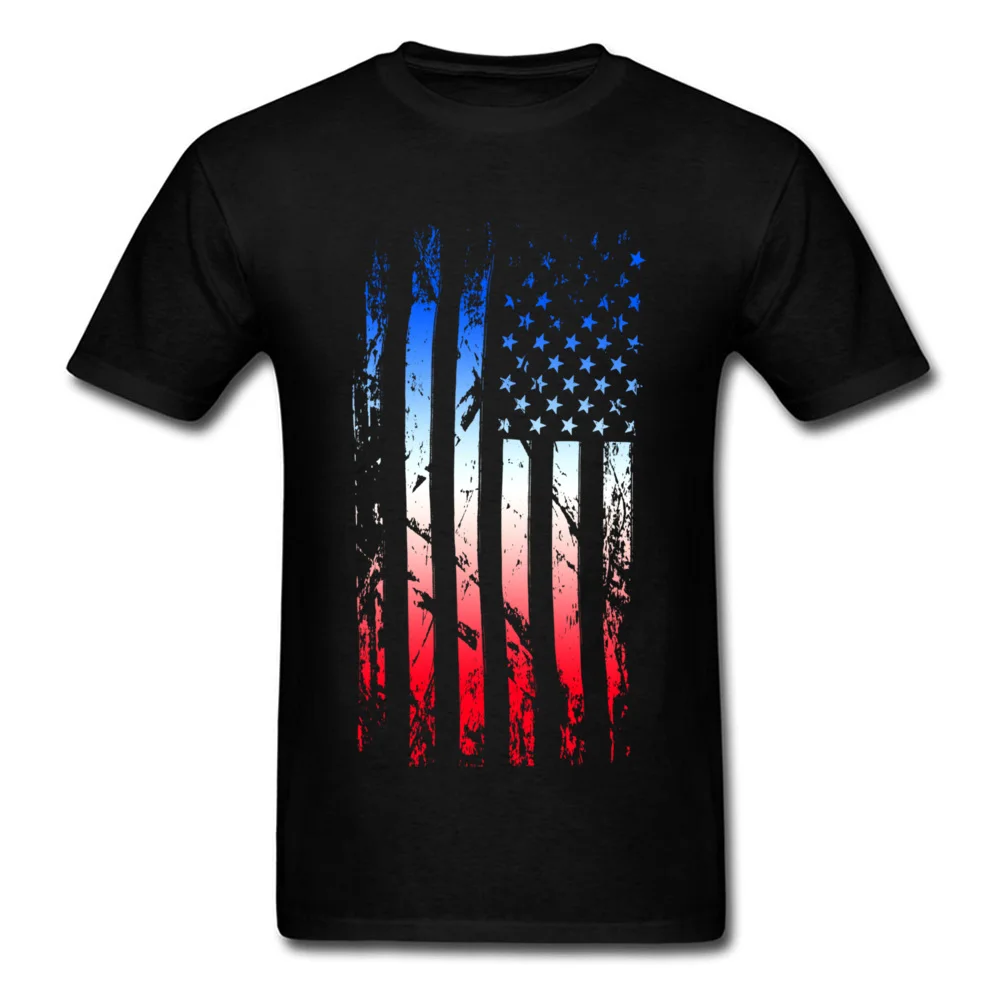 2018 New Men T-shirt Abstract Designer Tops American Flag Print Tee Shirt Cotton Tshirt Black Clothes Crew Neck Sweater Fitness