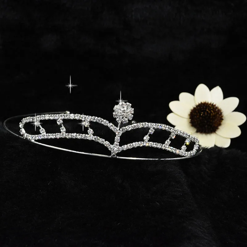 Свадебные диадемы диадема Хрустальная корона со стразами оголовье принцесса тиара аксессуары для девочек детские украшения для невесты обручение