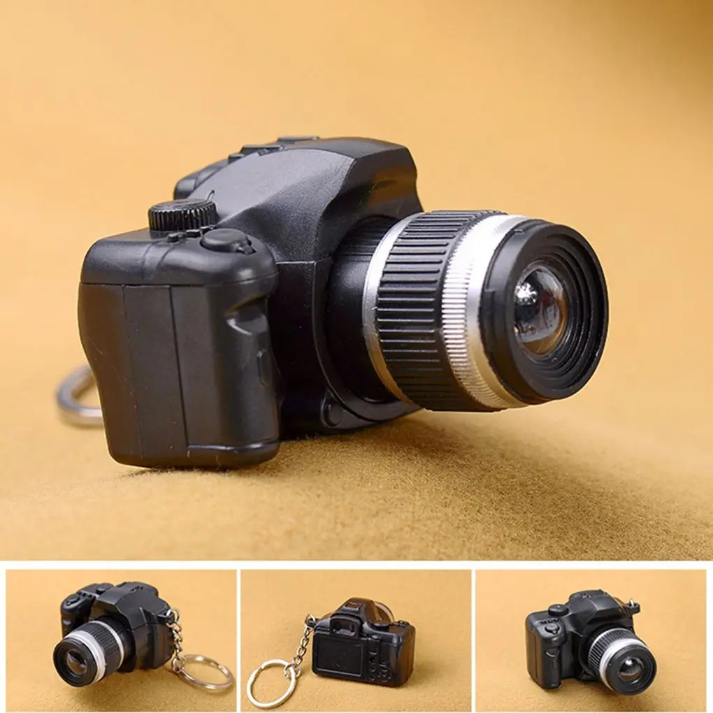 

Color Random Vintage DSLR Camera Ornament Keychain Handbag Backbag Purse Key Ring Hanging Decorations