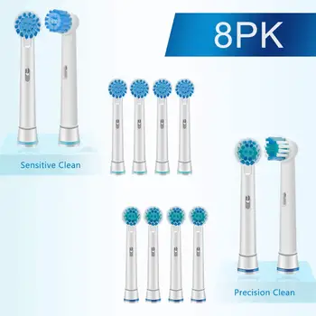 

Toothbrush Heads for Oral B Electric Toothbrush for Sensitive Gum(Painless Cleaning) Tooth-by-Tooth Precision Clean Oral care