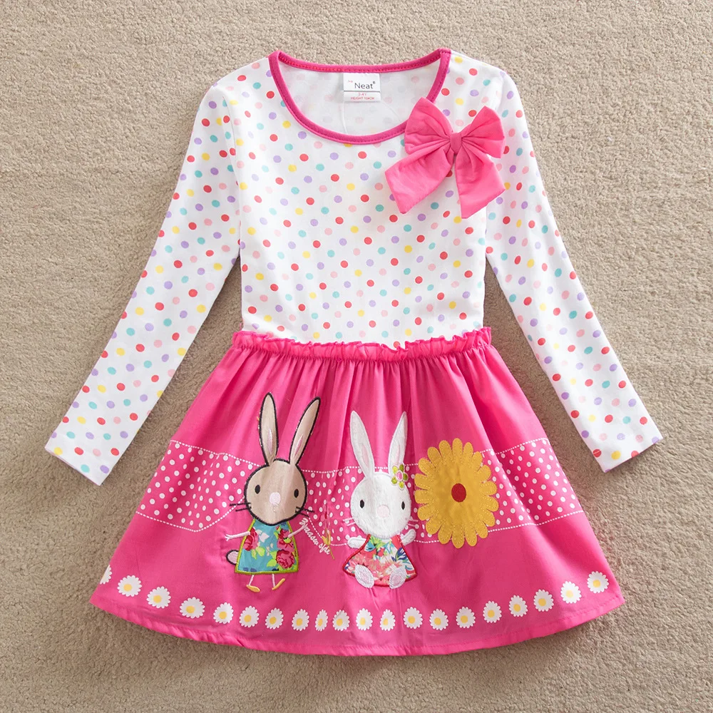 Cute Girls Dress Autumn Fashion Dress Longs Sleeve Pullover Princess Dress Girls Clothes Cute Girls Dress Autumn Fashion Dress Longs Sleeve Pullover Princess Dress Girls Clothes