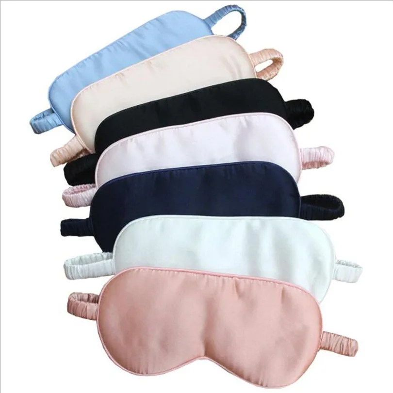 Upscale Silk Portable Travel Sleep Eye Mask with silk bandage Rest Aid Soft Cover Eye Patch Eyeshade Sleeping Mask Case MR098 rabbit print wrap pajama set with eye mask