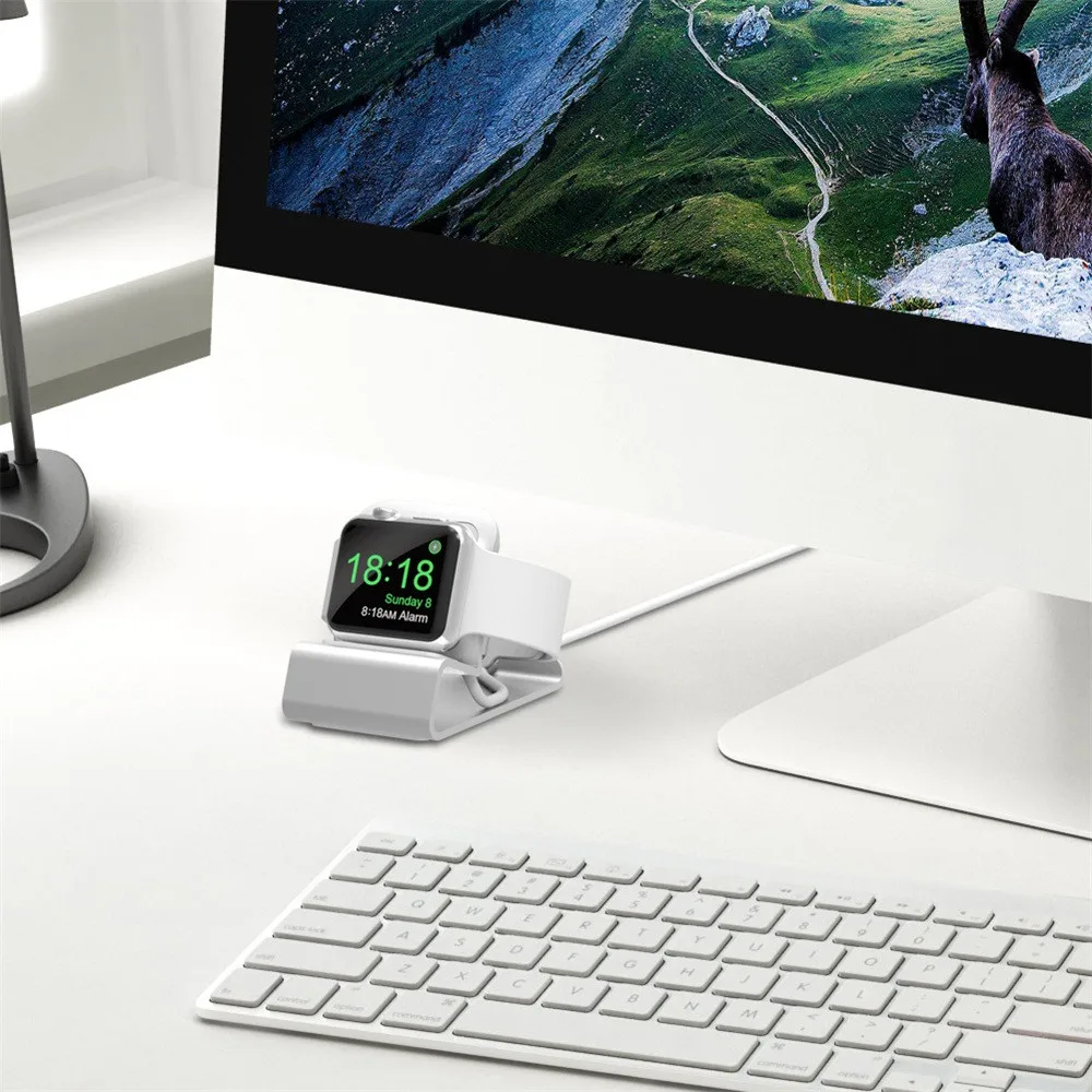 Зарядное устройство держатель Колыбель кронштейн зарядная док-станция Подставка для Apple Watch iWatch