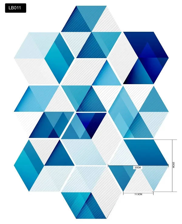 Самоклеющиеся обои Шестигранная плитка стикер ПВХ водонепроницаемый для кухни ванной гостиной DIY - Цвет: A