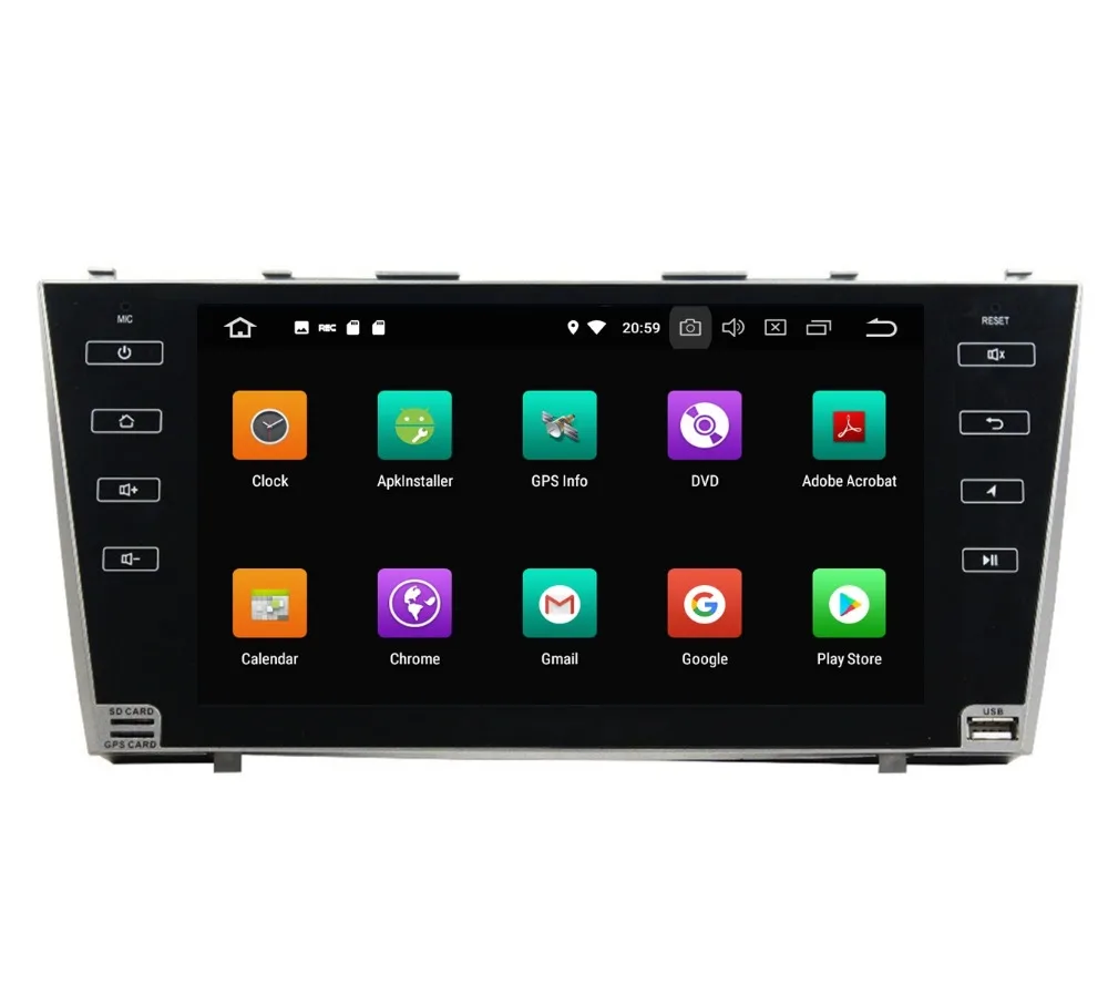 Best 9" Android 8.0 Car Audio DVD Radio GPS for Toyota CAMRY 2007 2008 2009 2010 2011 4GB RAM Bluetooth WIFI USB Mirror-link 32GB ROM 4