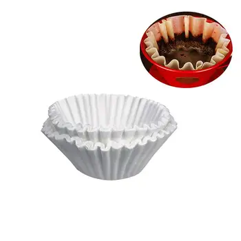 

25cm 500 Sheets American Commercial Coffee Filter Paper Basket Coffee Filters (White)